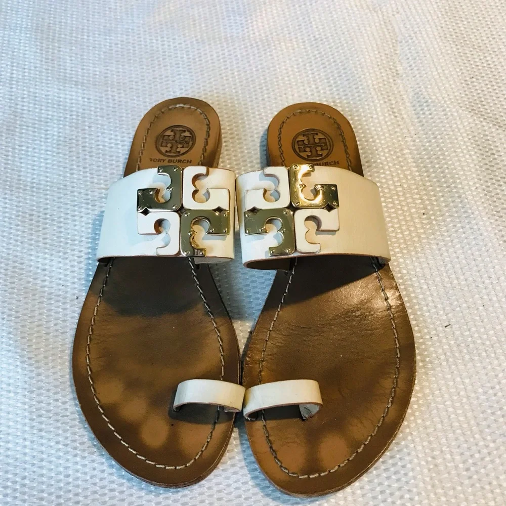 Tory Burch Women's‎ White Sandals